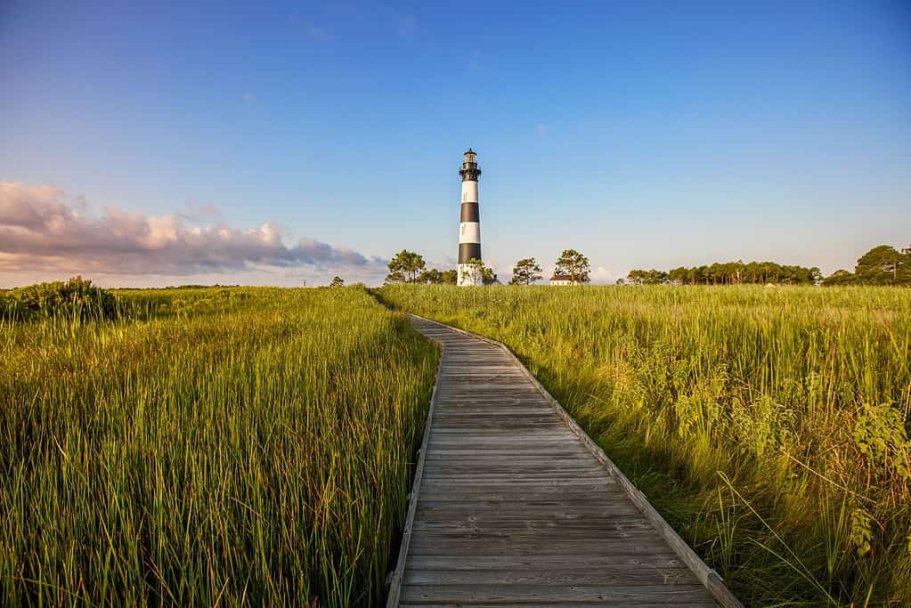 Bodie Island Lighthouse in Nags Head Landscape Shot