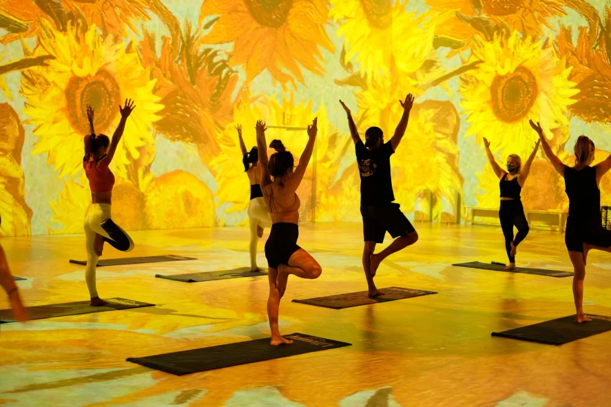 Yoga at Van Gogh: The Immersive Experience