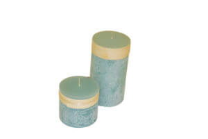 Candle small, $7.50; tall, $15.00 Candlesticks, $6.25; Affordable Chic