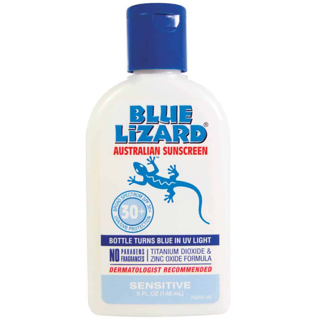 Blue Lizard Australian Sunscreen, $17.99; bluelizard.net