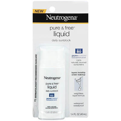 Neutrogena Purescreen Pure + Free Liquid Sunscreen, $12.49; neutrogena.com