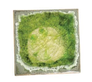 Pottery coaster, set of 4, $38.95; Form & Function