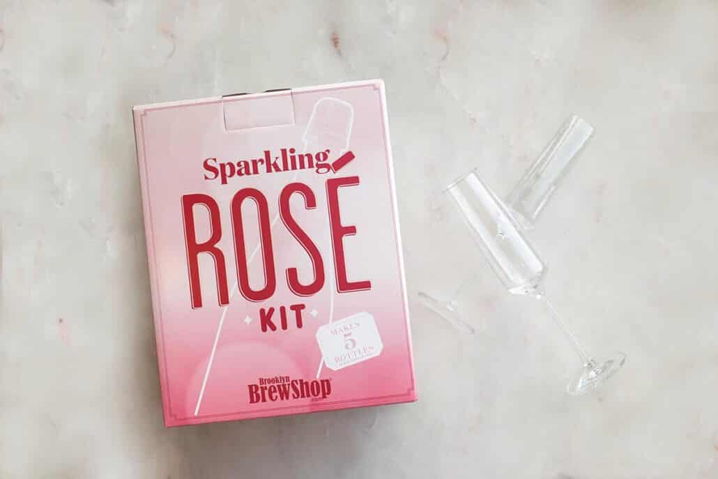 The Sparkling Rosé kit from Brooklyn Brew Shop