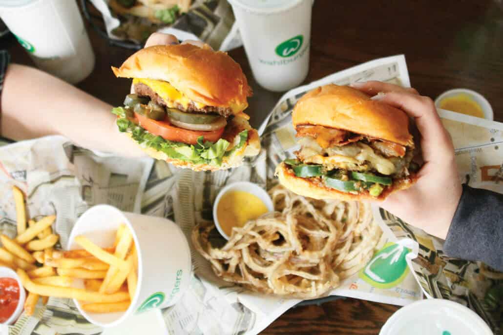 A couple of Wahlburger's burgers