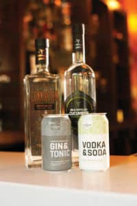 Durham Distillery gin, vodka and canned cocktails