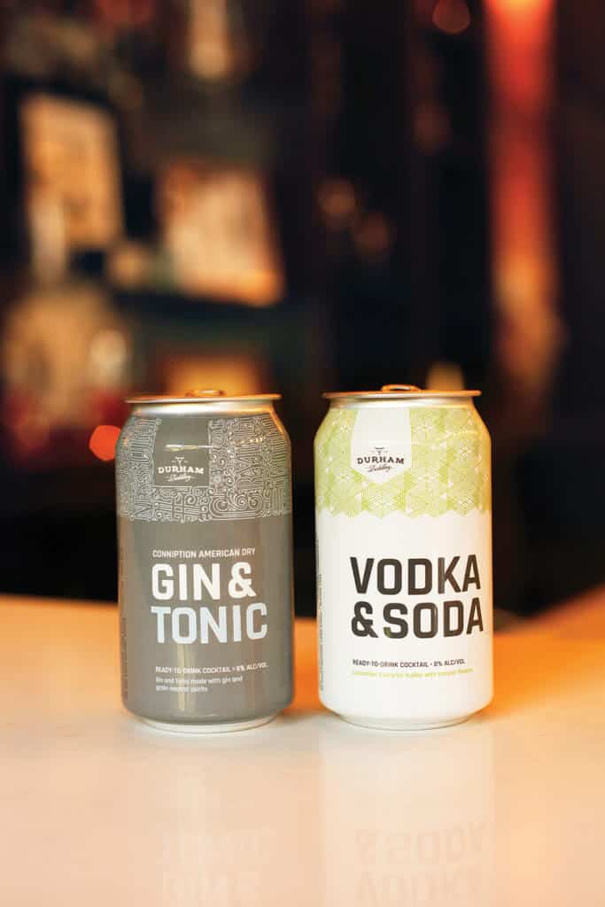 Canned cocktails from Durham Distillery