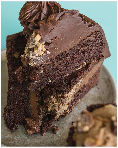 chocolate heath bar cake
