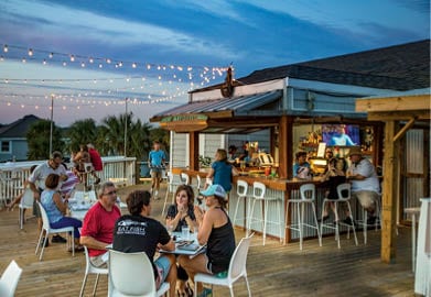 Jinks Creek Waterfront Grille Patio and Outdoor Bar at Ocean Isle
