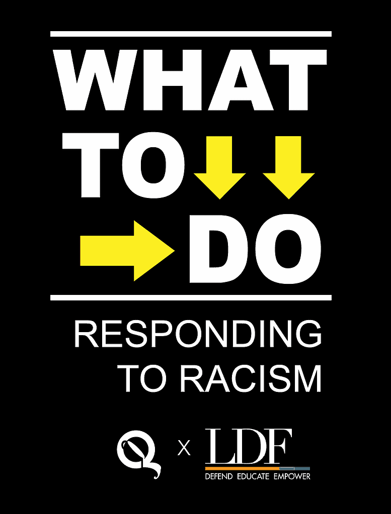 "What to Do: Replying to Racism" Flyer