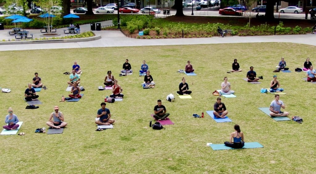 Moore Square Events: yoga